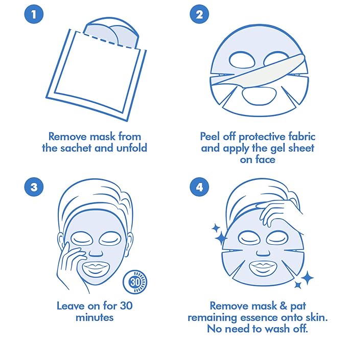 Ebanel 10 Pack Hydrogel Collagen Face Mask - Image 7
