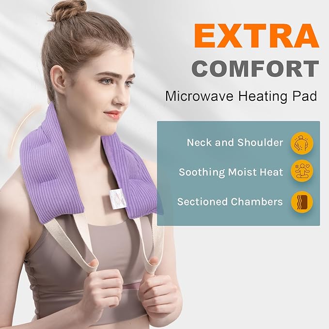 uncn Heating Pad for Neck and Shoulders and Back Moist Small Microwavable Neck - Image 2