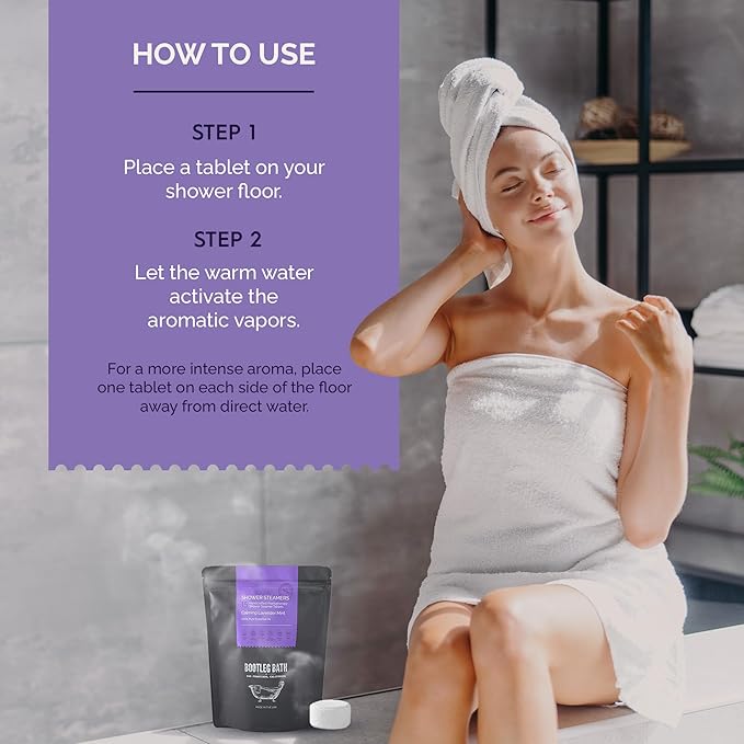 Shower Steamers Aromatherapy Lavender 15 Pack, 100% Pure Essential Oil - Image 4