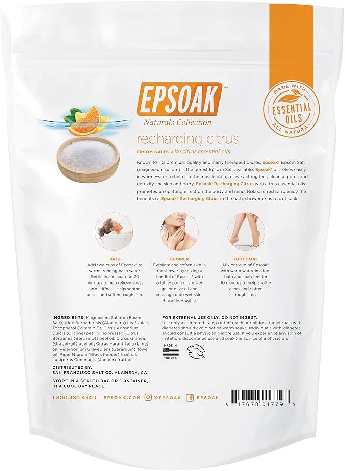 Epsoak Epsom Salt 2 lb. USP Magnesium Sulfate - Image 2