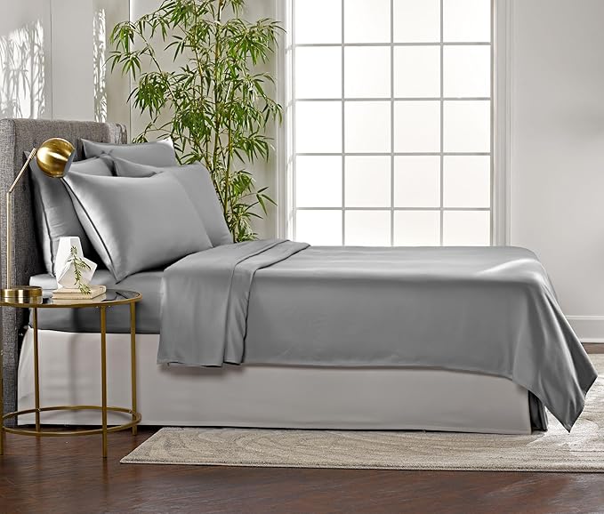 Pure Bamboo Queen Sheets, Genuine 100% Organic Viscose Derived from Bamboo Bed - Image 4