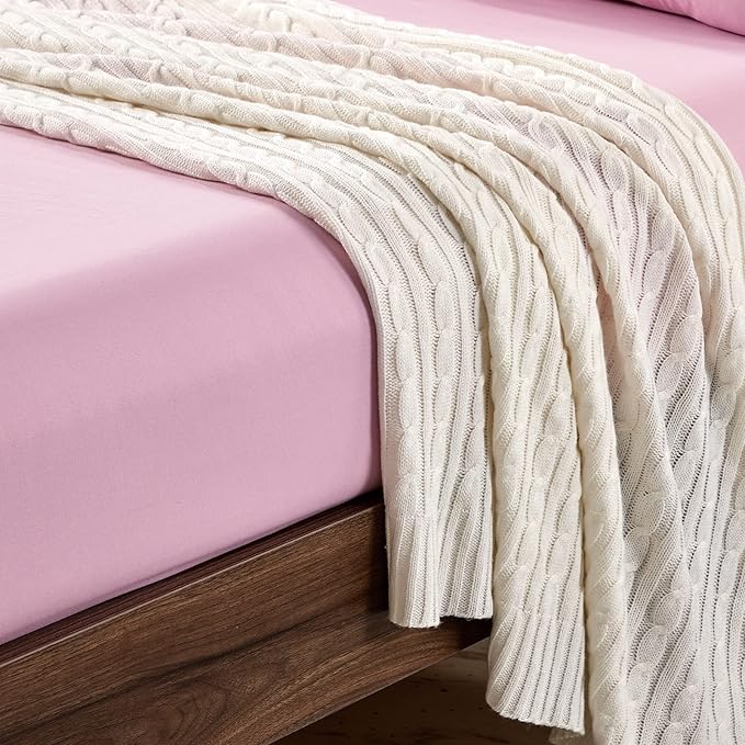FreshCulture King Fitted Sheets, Bulk Pack of 6, Deep Pocket, Soft Microfiber - Image 5