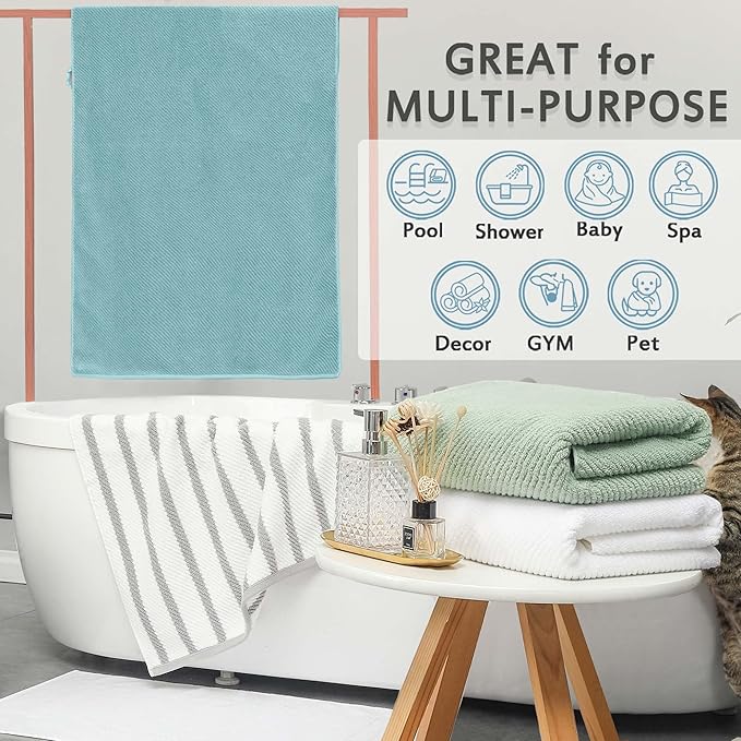 Luxury Bath Towels, Lightweight Bath Towels, Shower Towel - Image 5