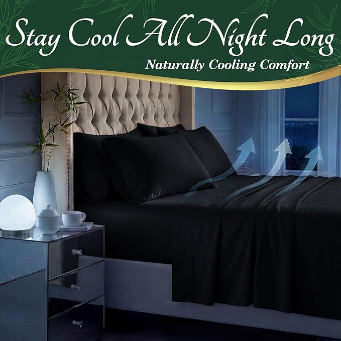 DECOLURE 100% Viscose Derived from Bamboo Sheets King Size - Image 3