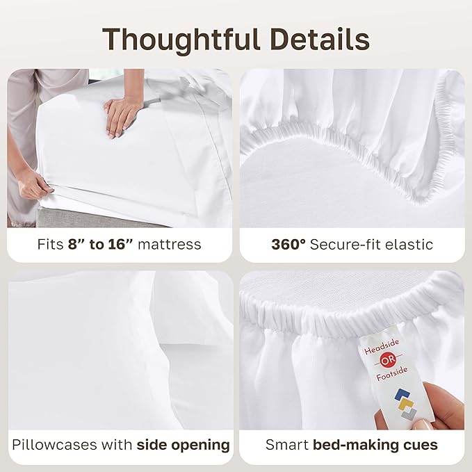 California Design Den Deep Pocket King Sheets Set - Image 5