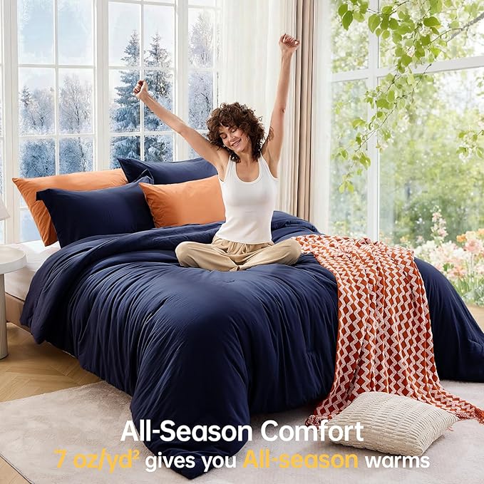 MUXHOMO MUXHOMOTwin/Twin XL Comforter Set, All Season Ultra Soft Down - Image 4
