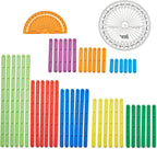 hand2mind AngLegs Classroom Set with 30 Protractors, Geometry Manipulatives, Geometric Shapes for Classroom, Montessori Math Materials, Math Teaching Tools, 4th Grade Math Manipulatives for Kids