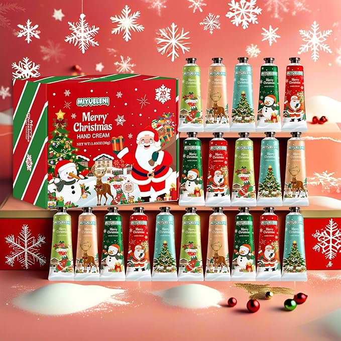 20 Pack Christmas Hand Lotion Gifts Set，Moisturizing Hand Cream - Image 3