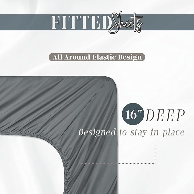 Elegant Comfort 1500 Premium Hotel Quality 1-Piece Fitted Sheet, Softest - Image 4