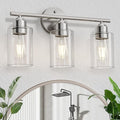 Espird Bathroom Vanity Light Fixtures Brushed Nickel, 3 Lights Bathroom Over by Espird