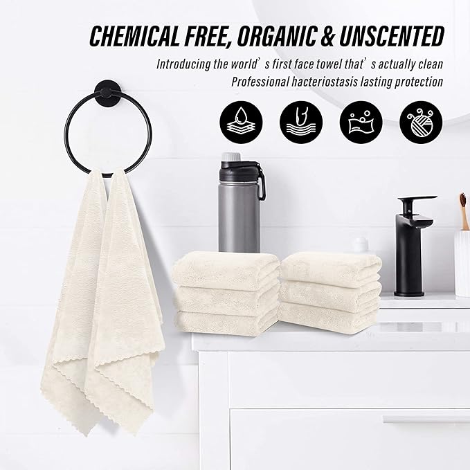 MOONQUEEN 6 Pack Premium Hand Towels - Image 6