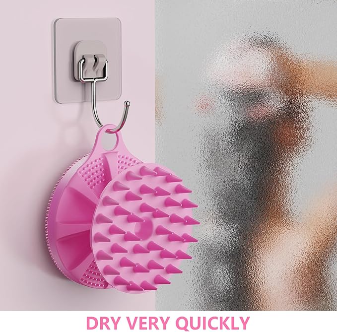 2 in 1 Silicone Brush, BEAUTAIL Body Shower Scrubber and Scalp Hair Massager - Image 7