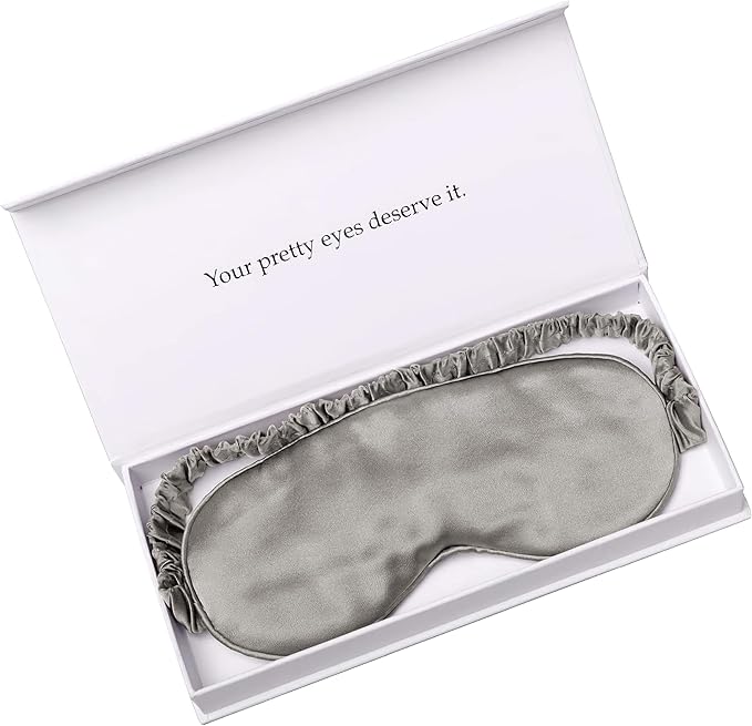 Silk Sleep Mask Light Blocking Luxury 100% Mulberry 19mm Silk Eye Mask Eye - Image 7