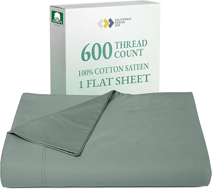100% Cotton Flat Sheet by CaliforniaDesignDen