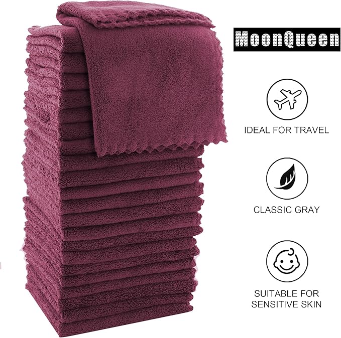 MOONQUEEN Ultra Soft Premium Washcloths Set - Image 6