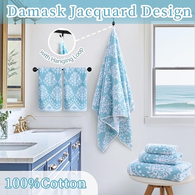 Patterned Bath Towels - Image 4