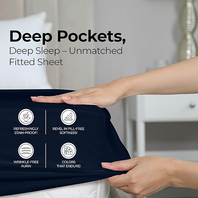 Utopia Bedding Queen Fitted Sheet - Image 4