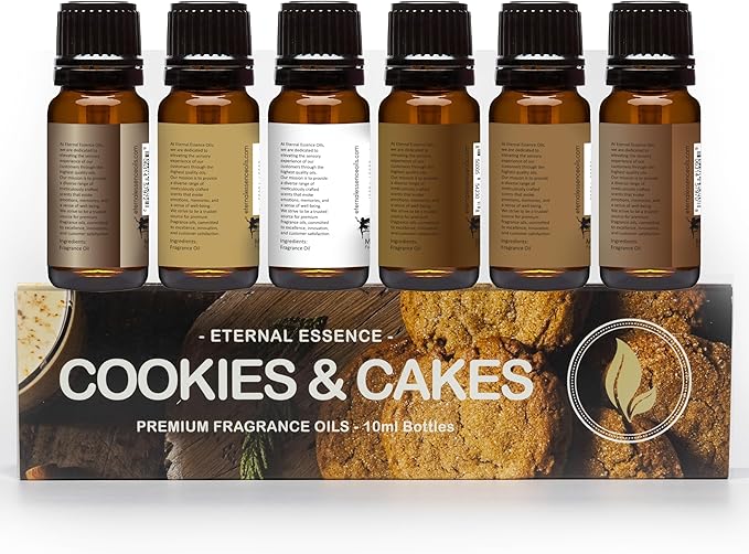Eternal Essence Oils Cookies & Cakes Set of 6 Premium Fragrance Oils - Image 6