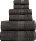 Springtree Home 100% Cotton Bath Towel Set | 6 Piece Set | Absorbent & by SpringtreeHome