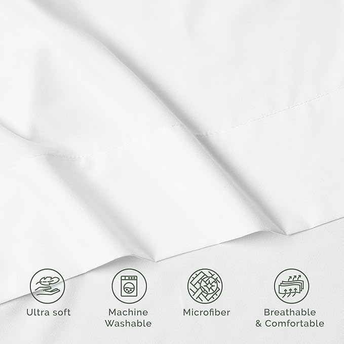Luxury Flat Sheet on Amazon Elegant Comfort Wrinkle-Free 1500 Premier Hotel - Image 8