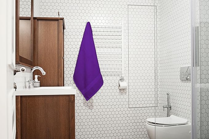 Large Bath Towels Pack of 6 – 24" x 50", 100% Cotton Terry – Soft, Quick-Dry & - Image 4