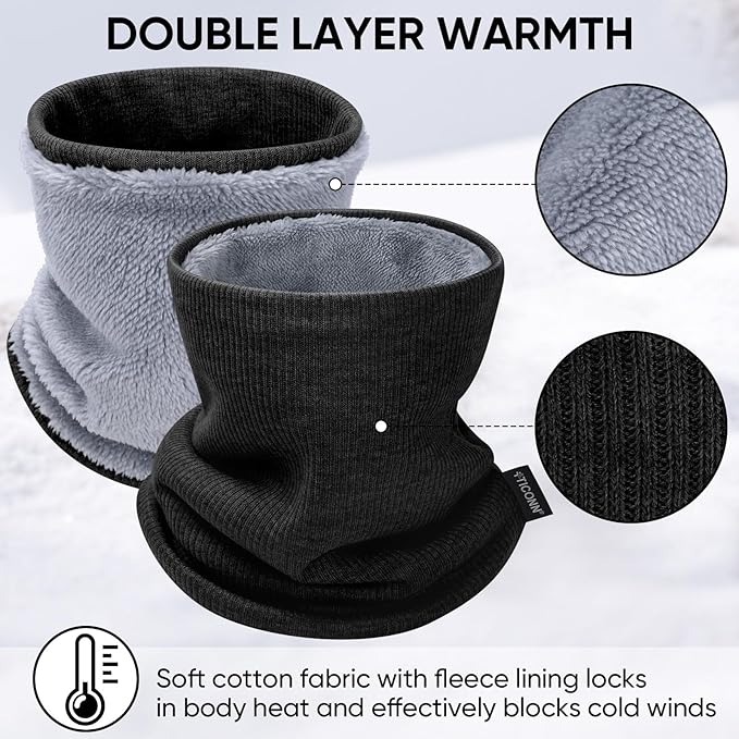 TICONN Neck Gaiter Face Cover Scarf, Neck Warmer Breathable Sun & Wind-proof - Image 2