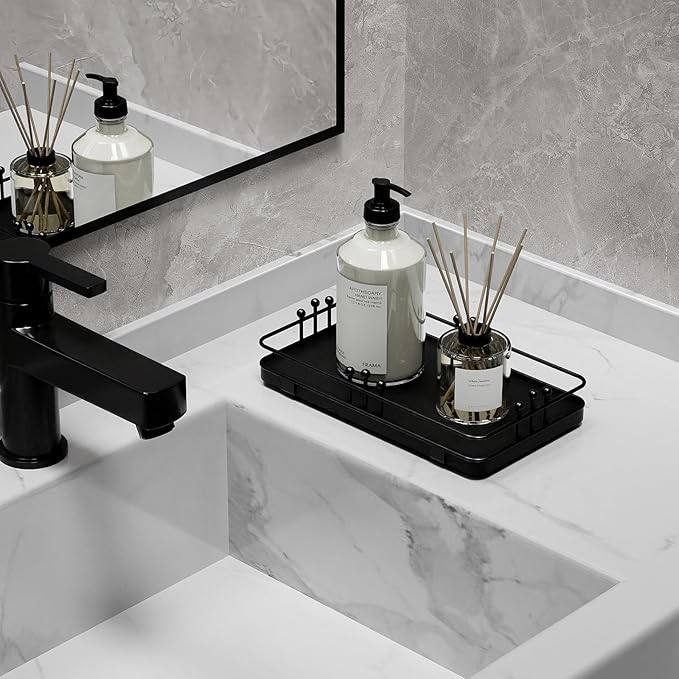 Bathroom Vanity Tray for Toiletries Makeup Perfume Candle Toilet Tank, Kitchen - Image 2