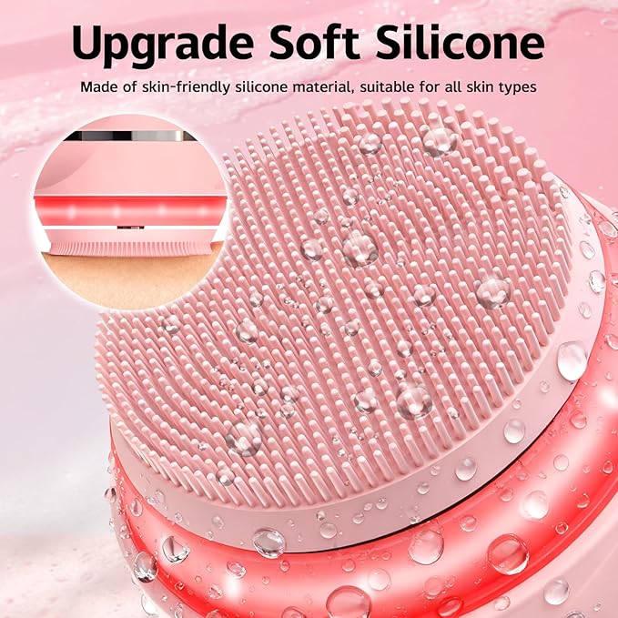 Face Cleansing Brush, Waterproof Silicone Facial Cleansing Brush, 6 Modes - Image 7