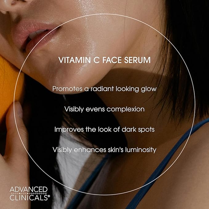 Advanced Clinicals Vitamin C Cream + Vitamin C Serum 2PC Skincare Set | - Image 7