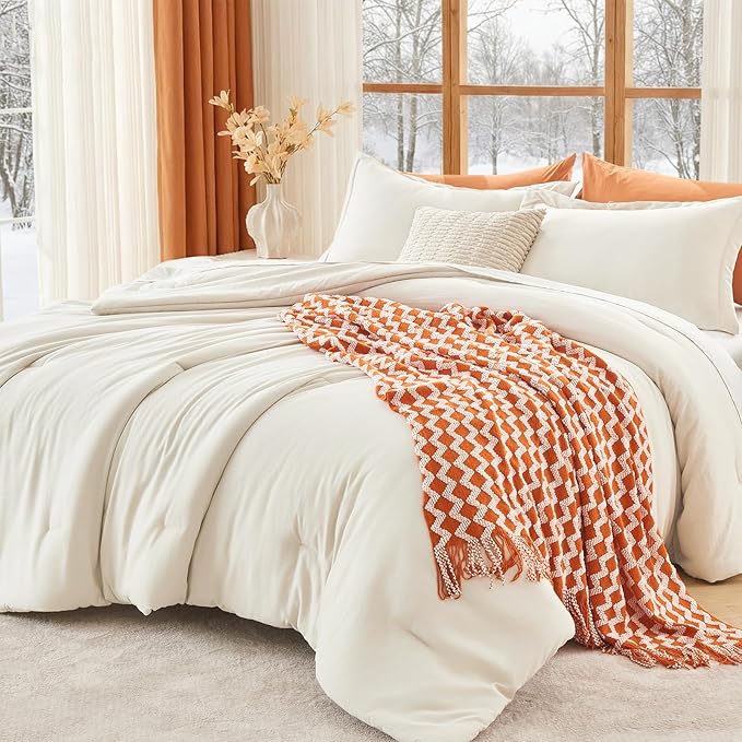 MUXHOMO Oversized King Comforter Sets, All Season Ultra Soft Down Alternative by MUXHOMO