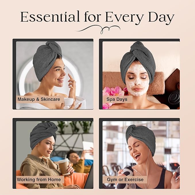 Lili&James Cotton Hair Towel Wrap - Image 7