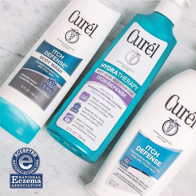 Curel Itch Defense Calming Daily Cleanser, Body Wash, Soap-free Formula - Image 2