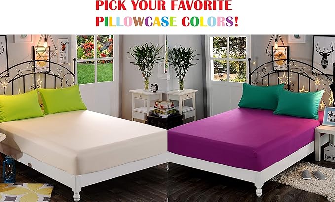 Elegant Comfort 1500 Premium Hotel Quality 1-Piece Fitted Sheet, fade Resistant - Image 4