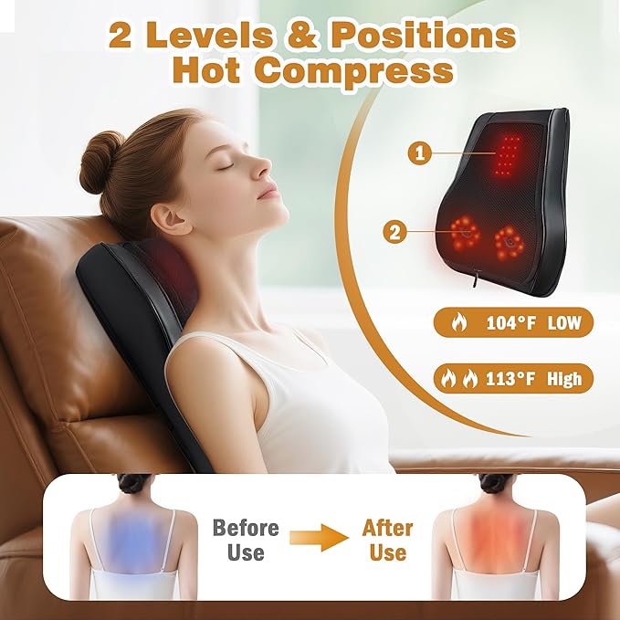 Joyset Back Massager with Heat, Neck Massager - Image 3