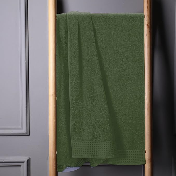 GLAMBURG 100% Cotton Oversized 2 Pack Bath Sheets 35x70, Ultra Soft Highly - Image 3
