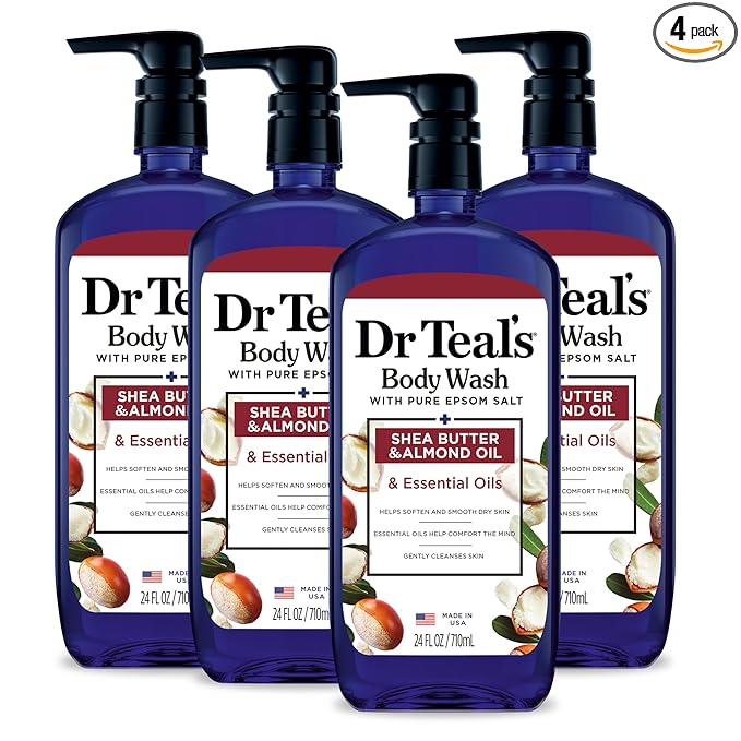Dr Teal's Body Wash with Pure Epsom Salt, with Shea Butter & Almond Oil by DrTeals