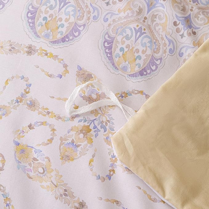 OAITE Duvet Cover Set King Size Floral Pattern Ultra Soft 100% Cotton Duvet - Image 8