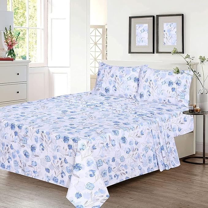 RUVANTI 100% Cotton Sheets – California King Percale Bedding, Cooling & - Image 2