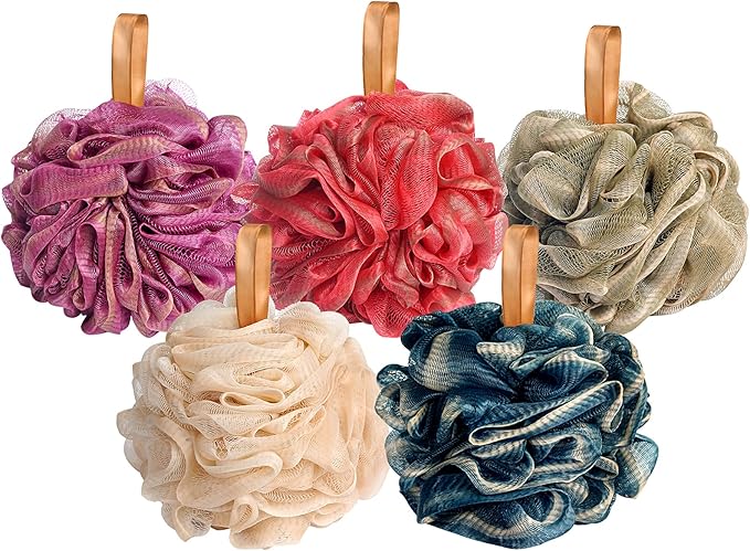 Fishent Shower Sponge Shower Loofah, Body Wash Loofah Sponge Body Scrubber - Image 9