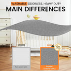 Criusia 3 Pack Sock Underwear Drawer Organizer Dividers, 64 Cell Fabric Foldable Dresser Organizer for Closet Organizers and Storage Boxes for Organizing Socks, Underwear, Ties (16+24+24 Cell, Gray)