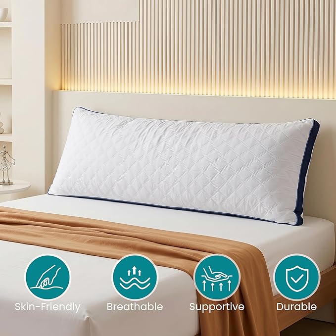 Oubonun Premium Adjustable Loft Quilted Body Pillows - Image 2