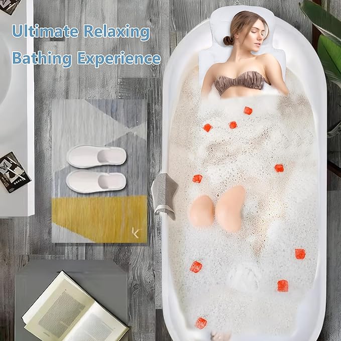 Luxury Full Body Bath Pillow for Bathtub, Bath Pillows for Tub - Image 6