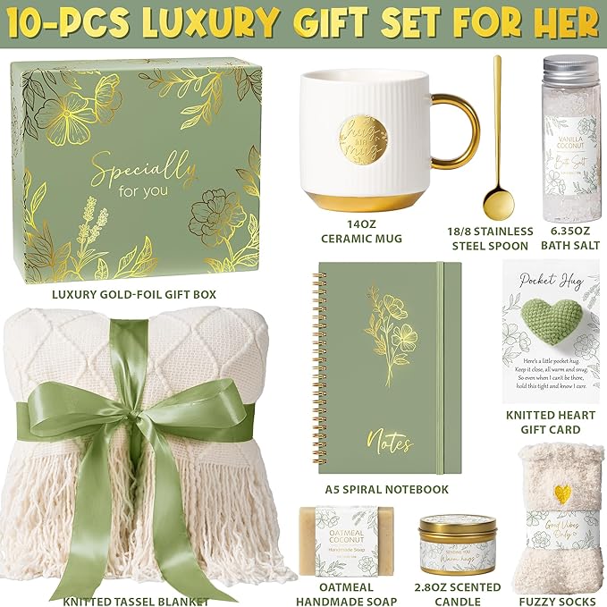 Self Care Gifts for Women Get Well Soon Gift Baskets, Mothers Day Birthday - Image 2
