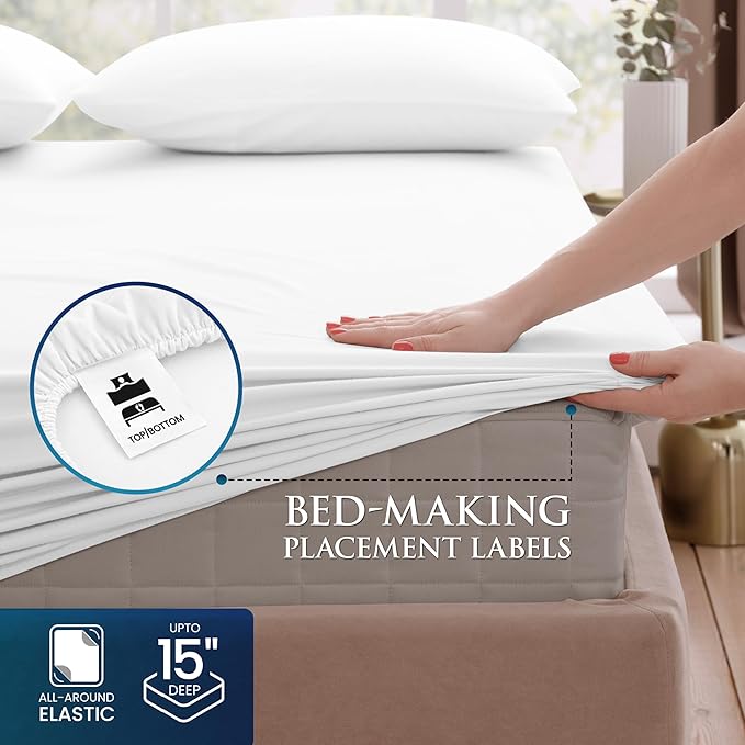 Utopia Bedding Queen Size 4 Piece Sheet Set - Image 3