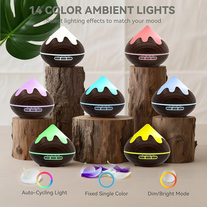 500ML Essential Oil Diffuser, Aromatherapy Diffuser - Image 2