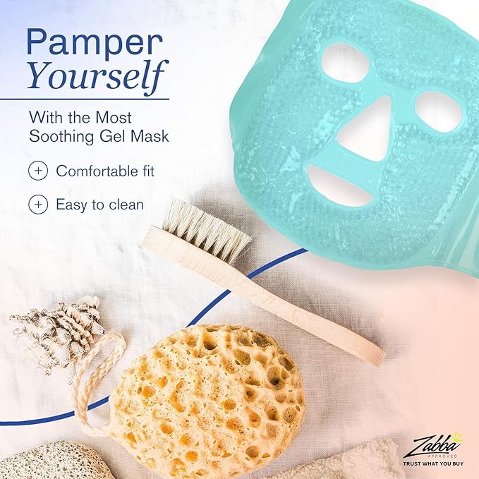 Eye Mask Get Rid of Puffy Eyes Migraine Relief, Travel Therapeutic Hot Cold - Image 8