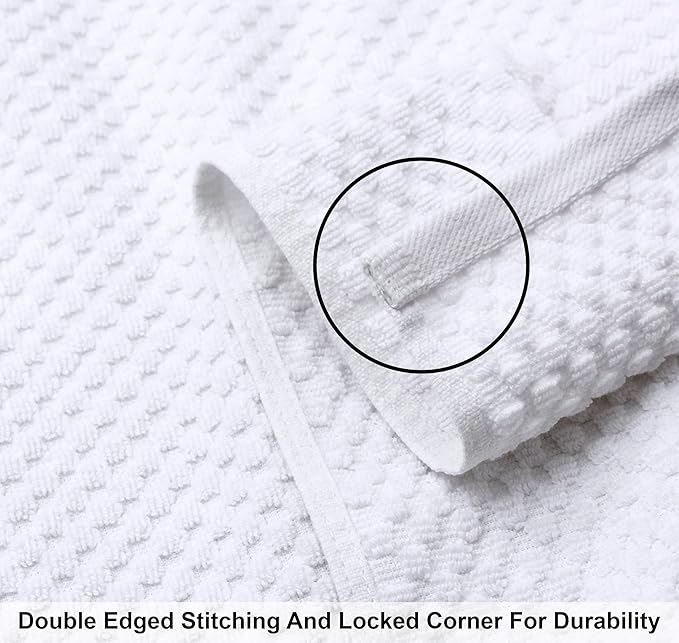 COTTON CRAFT Waffle 6 Piece Towel Set - Image 4