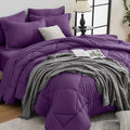 HEVUMYI Grape Purple Twin Comforter Set by HEVUMYI