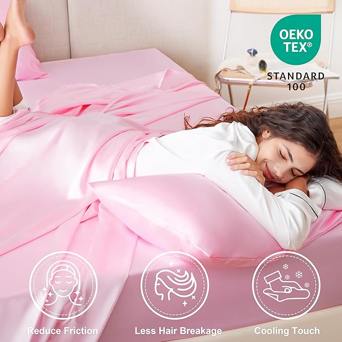 Love's cabin Satin Twin Sheets Set - Image 4