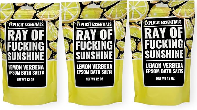 Explicit Essentials Lemon Verbena Epsom Bath Salts, 12 oz - Image 7